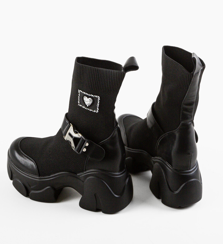 Sneakers Dama Tradale Negri | Stil și Confort - imagine 8