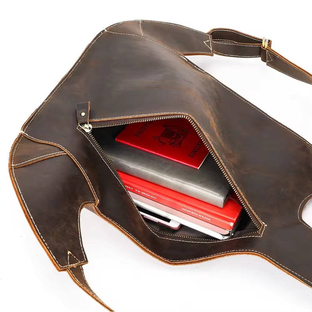 Rucsac Piele Naturală Delis Draven | Eleganță Urbană - imagine 5