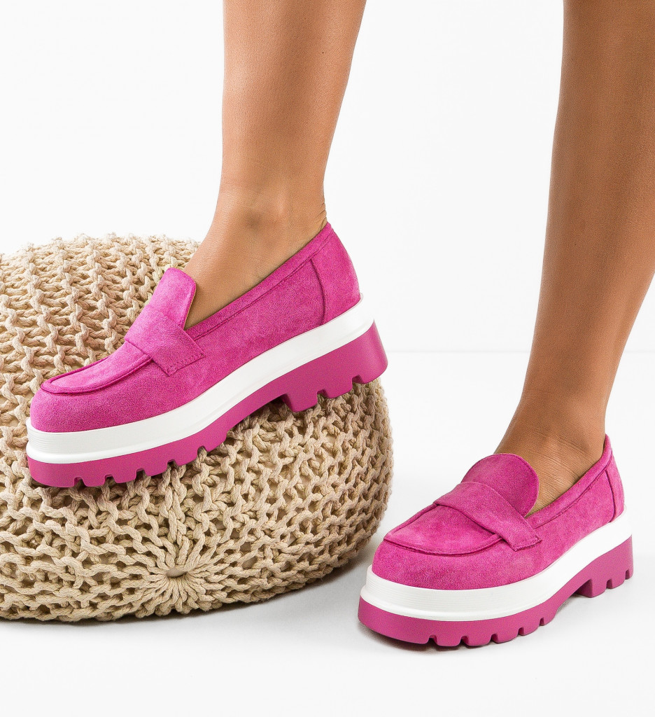 Pantofi Casual Hilaria Fuchsia | Stil și Confort - imagine 4