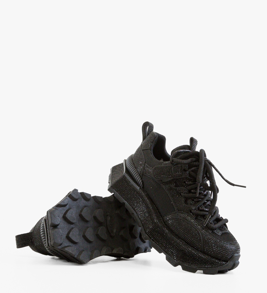 Sneakers Dama Kombat Negri - Confort și Stil Sport - imagine 9