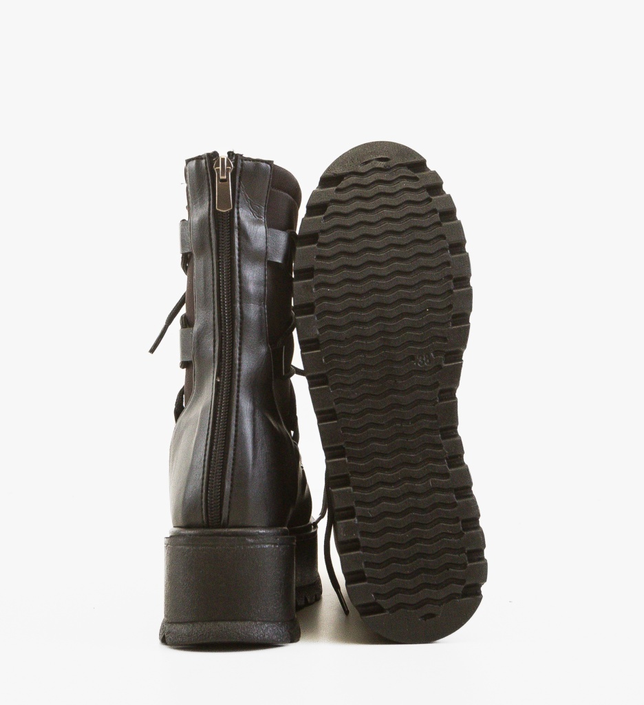 Ghete Dama Gelyn Negre Depurtat | Confort & Stil - imagine 2