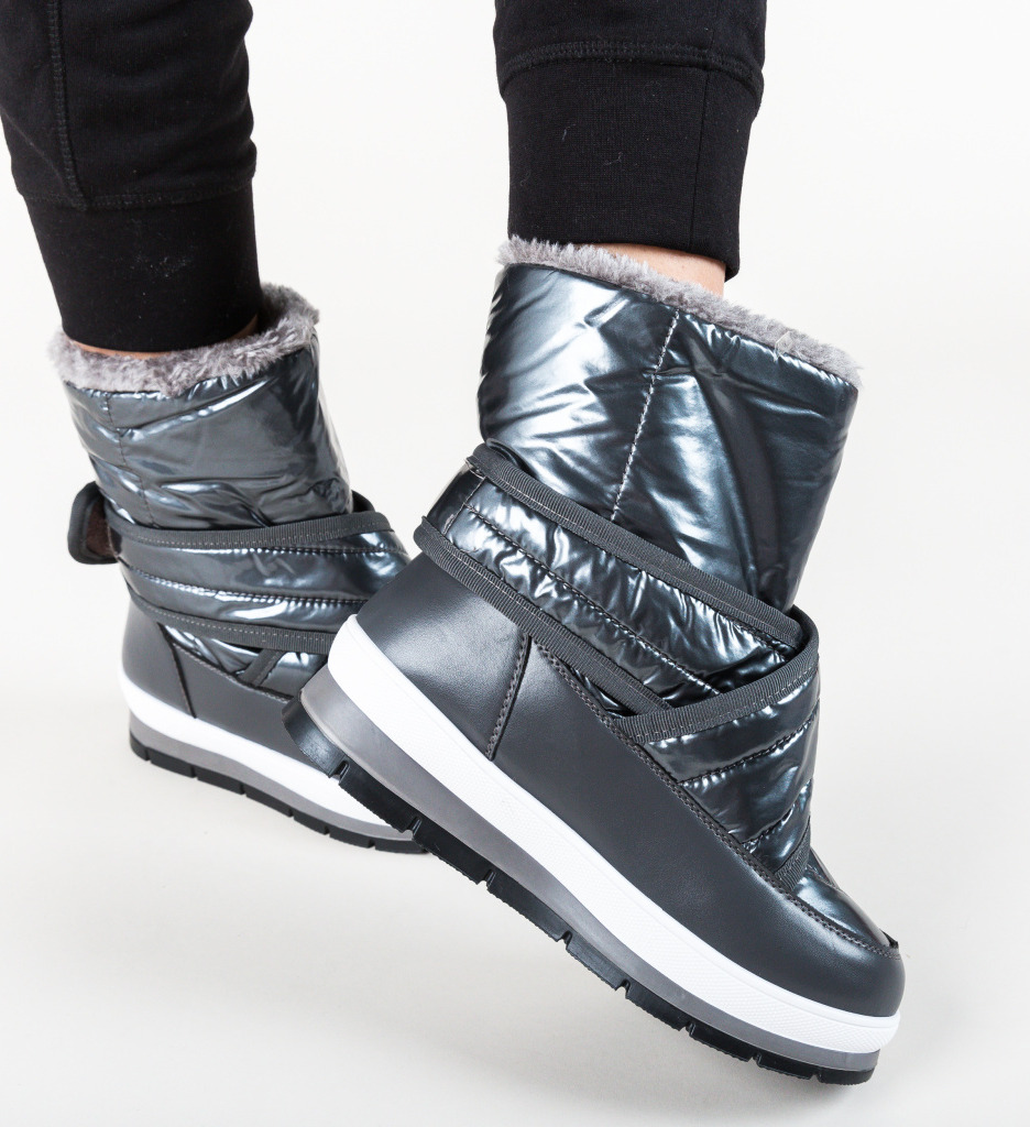 Cizme Tip Ug Sohaib Gri | Confort și Stil - imagine 5