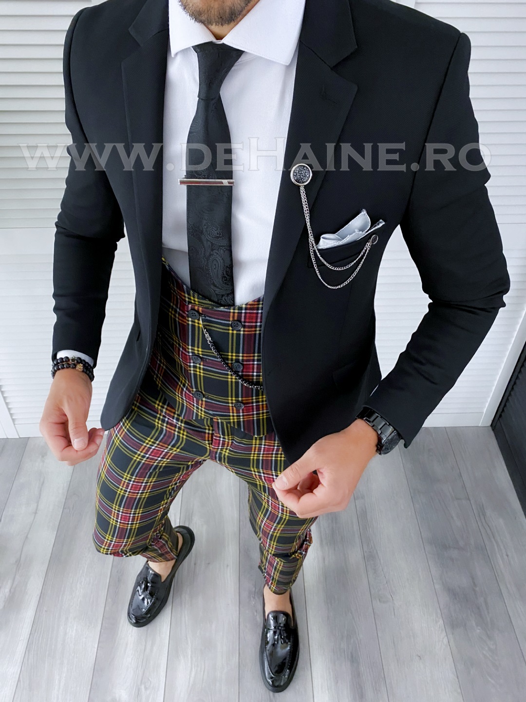 Ținută Smart Casual Bărbați 4 Piese Slim Fit