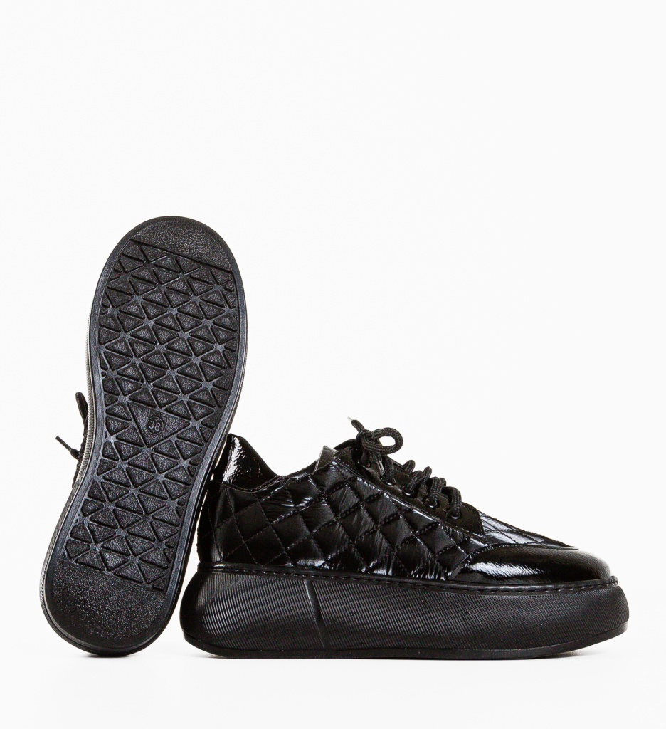 Pantofi Casual Gron Negri | Confort Asigurat - imagine 7