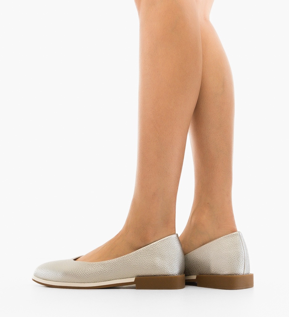 Balerini Argintii Dama - Confort si Eleganta - imagine 2