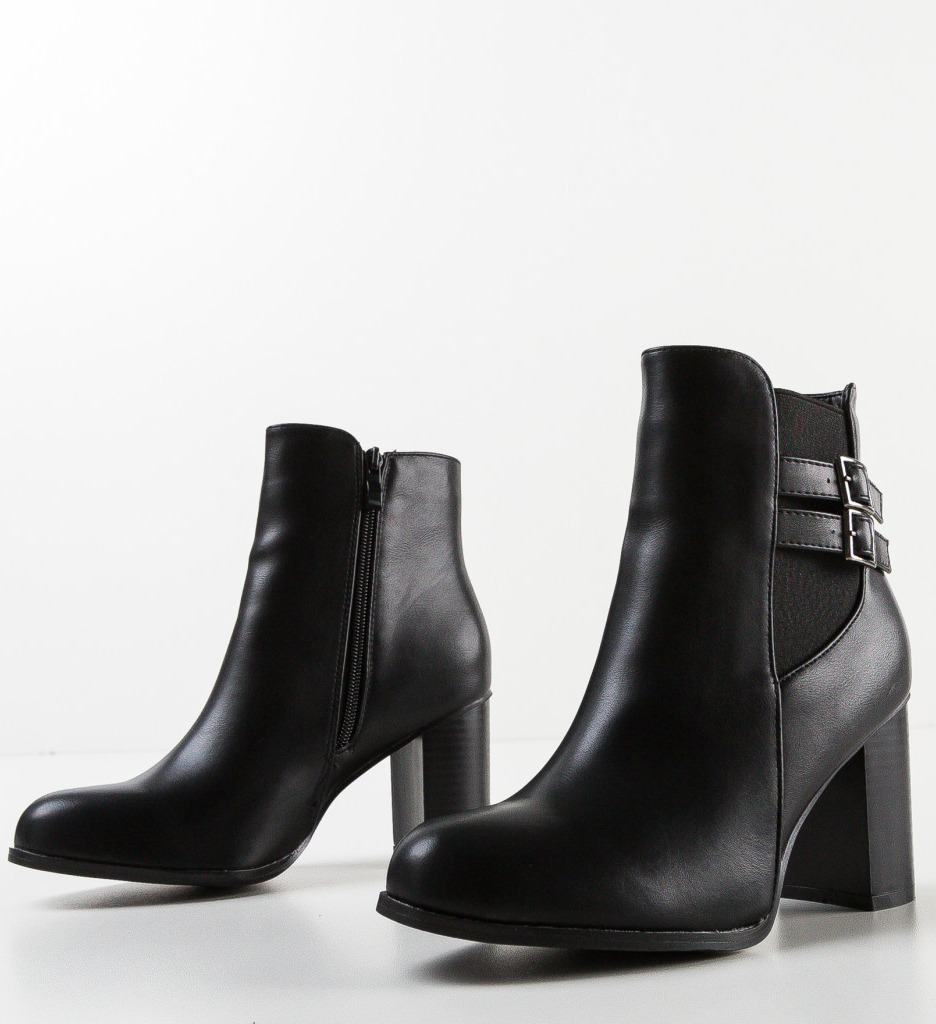 Botine Finlay Negre - Eleganță și Confort - imagine 6