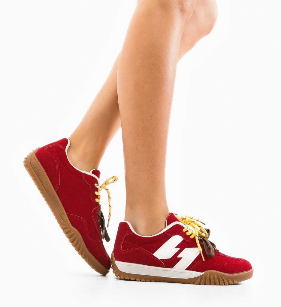 Pantofi Sport Velma Rosii | Confort și Stil - imagine 2