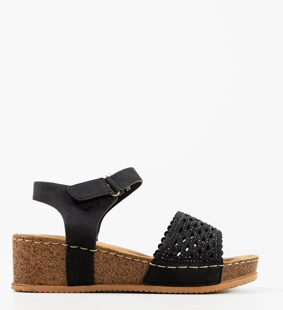 Sandale Dama Herbie Negre | Eleganță și Confort - imagine 4