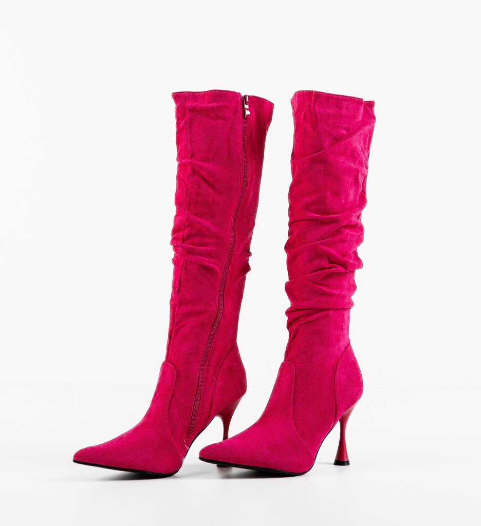 Cizme Dama Klabo Fuchsia - Eleganță și Stil - imagine 7