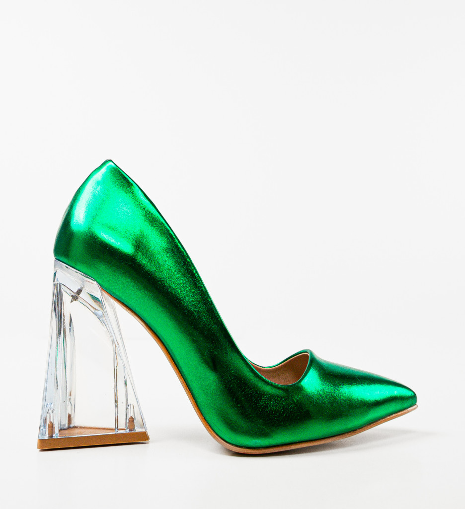 Pantofi cu Toc Verzi Samplia | Eleganță Modernă - imagine 5