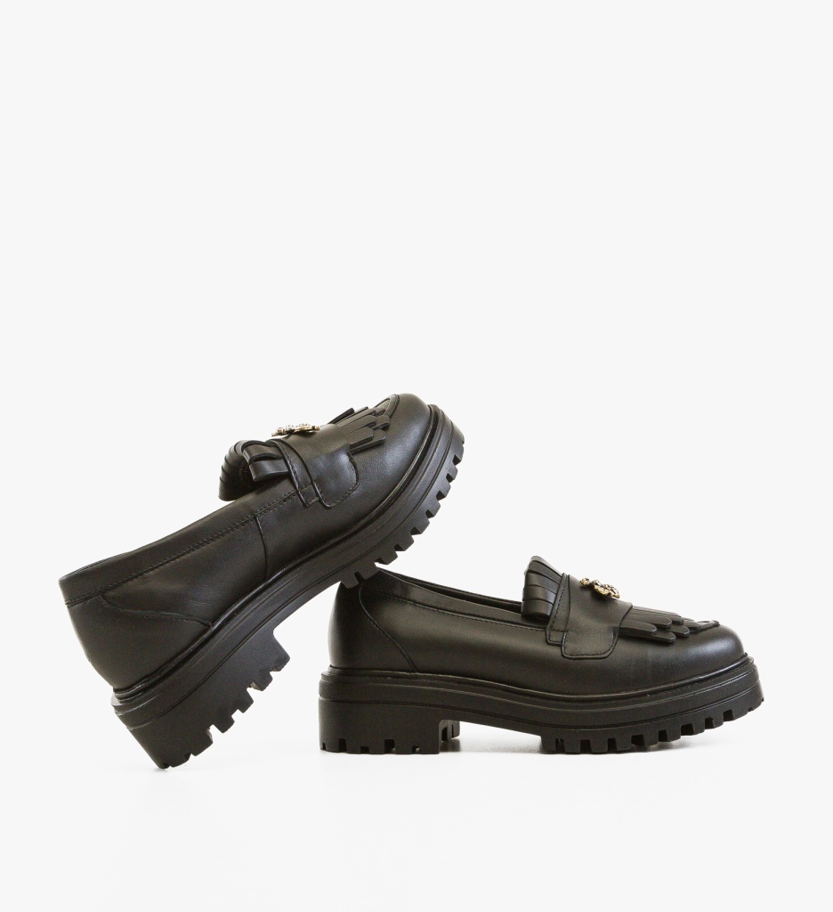 Pantofi Casual Dama Zenin Negri Eleganți - imagine 3