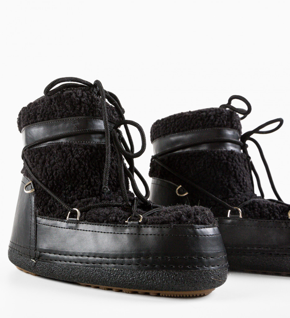 Cizme Dama Negre Mboots - Eleganță și Confort - imagine 8