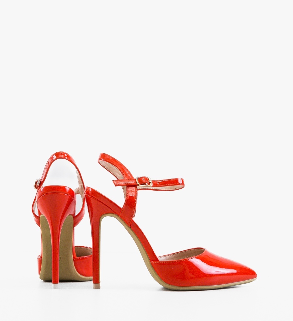 Pantofi Stiletto Dama Portocalii | Eleganță și Stil - imagine 3