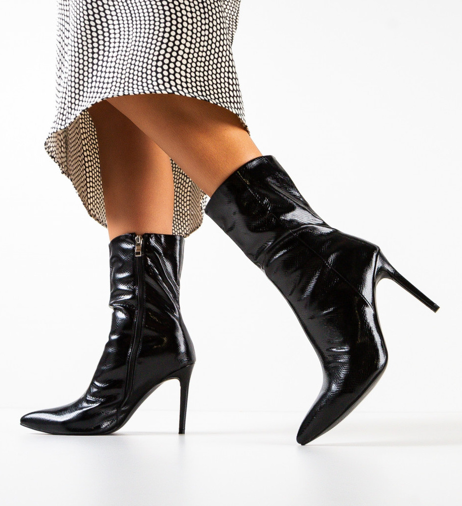 Botine Dama Opyt Negre | Eleganță și Stil - imagine 2