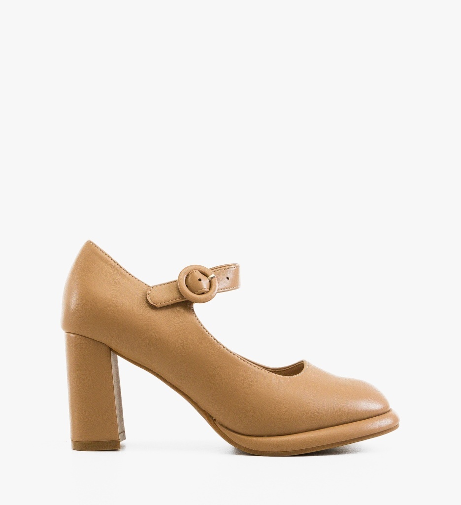 Pantofi cu Toc Jazmine Bej - Eleganți - imagine 6