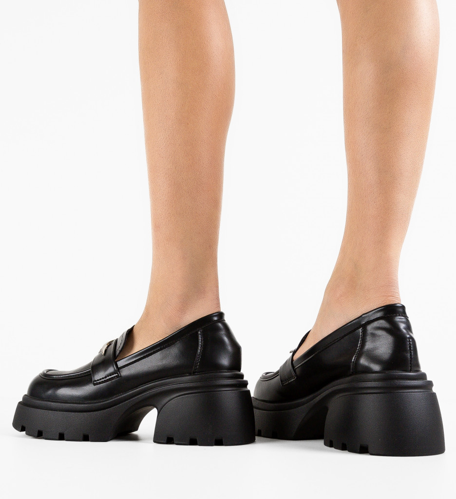 Pantofi Casual Dama Stelar Negri - Confort și Stil - imagine 4