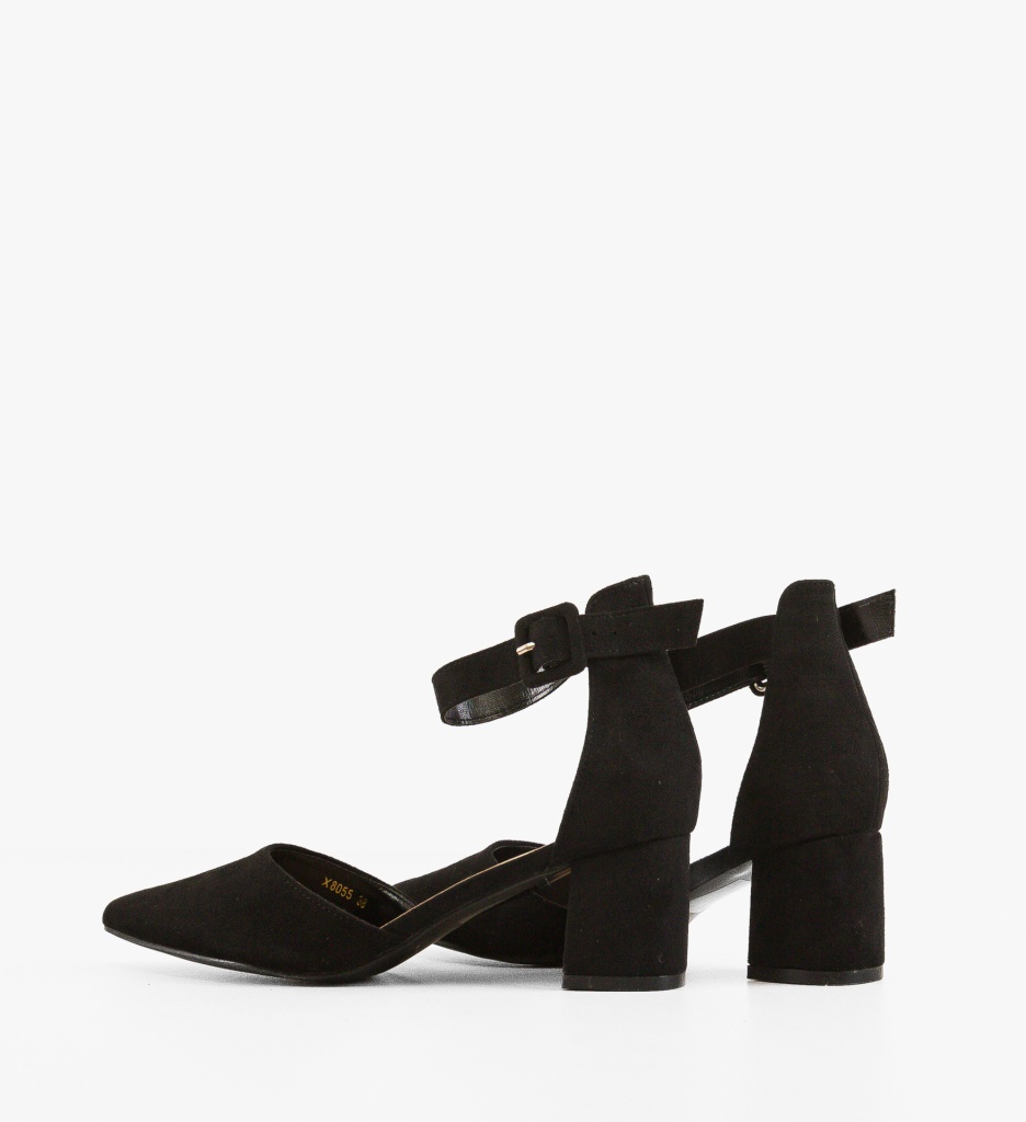 Pantofi Cain Negri Eleganți cu Toc - imagine 5