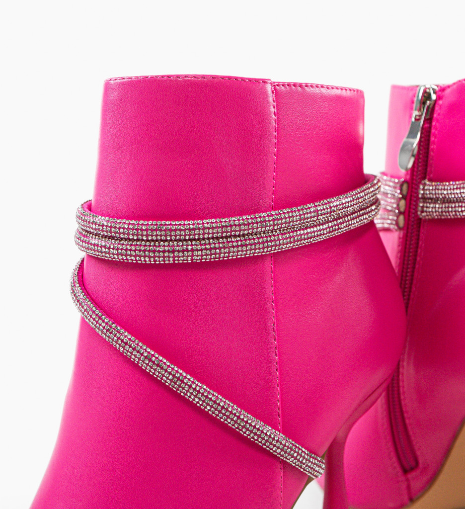 Botine Dama Dixon Fuchsia - Stil Modern - imagine 8