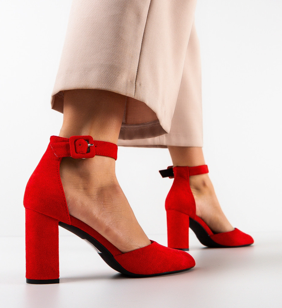 Pantofi dama Horn Rosii - Eleganță și Stil