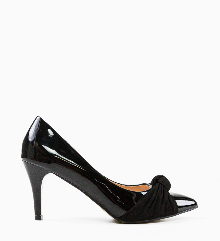 Pantofi Oprez Negri | Toc Elegant pentru Orice Ocazie - imagine 4