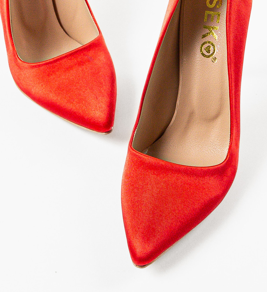 Pantofi Rosii Pefeba | Eleganta Asigurata - imagine 4