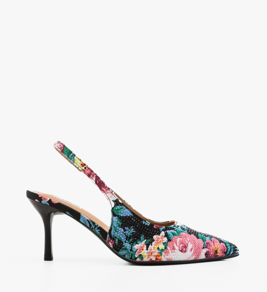 Pantofi Dama Unin Negri Eleganți cu Toc - imagine 7