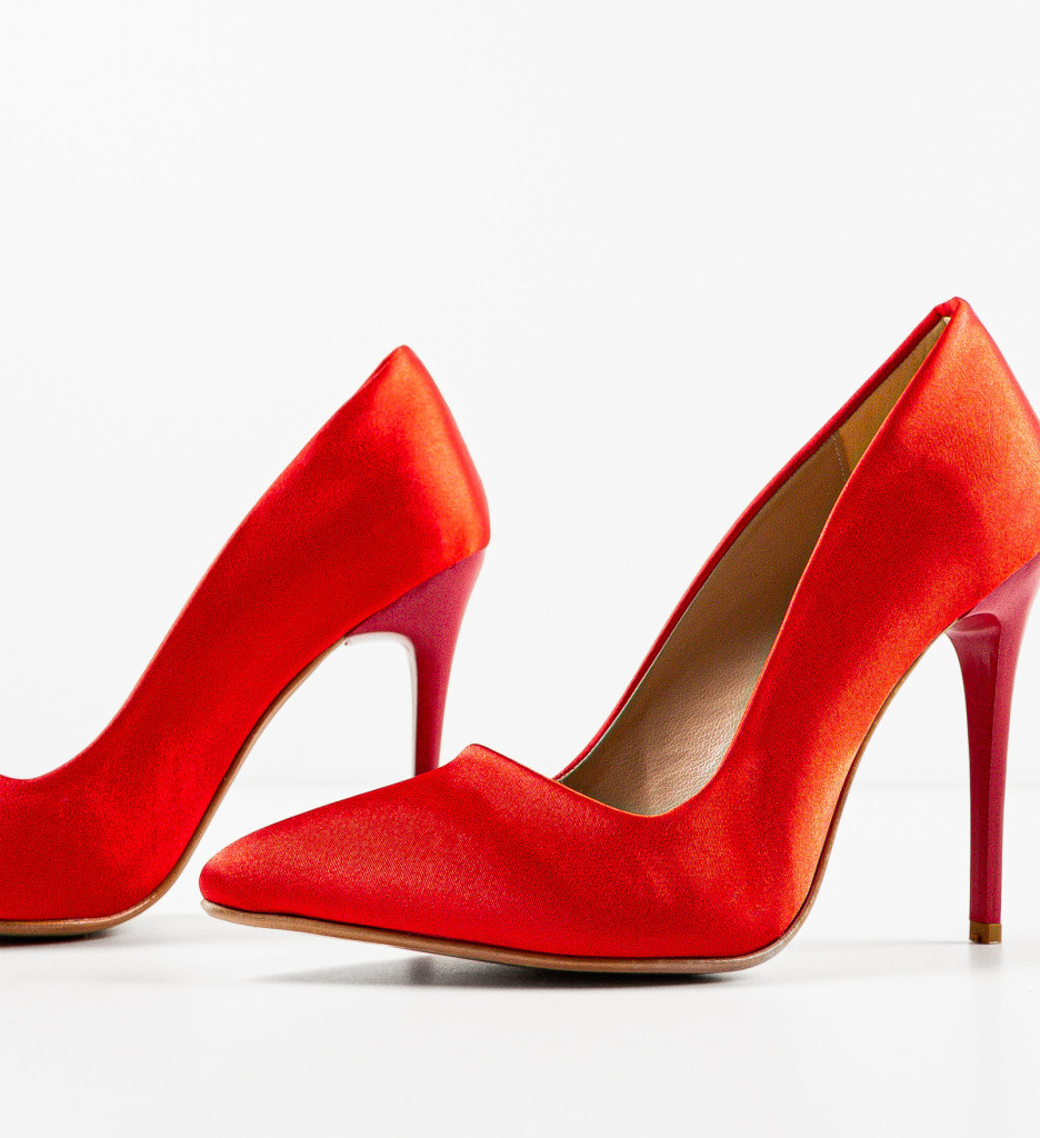 Pantofi Rosii Pefeba | Eleganta Asigurata - imagine 3