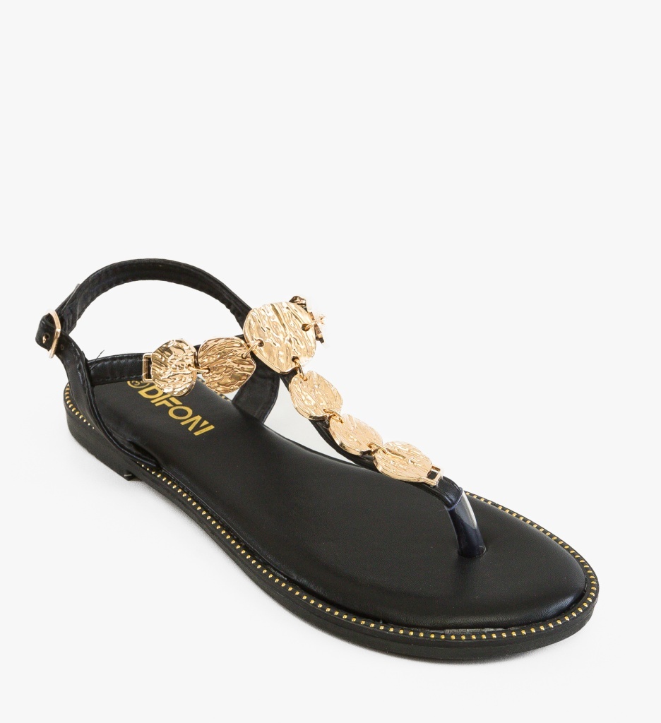 Sandale dama Rami Negre Elegante - imagine 6