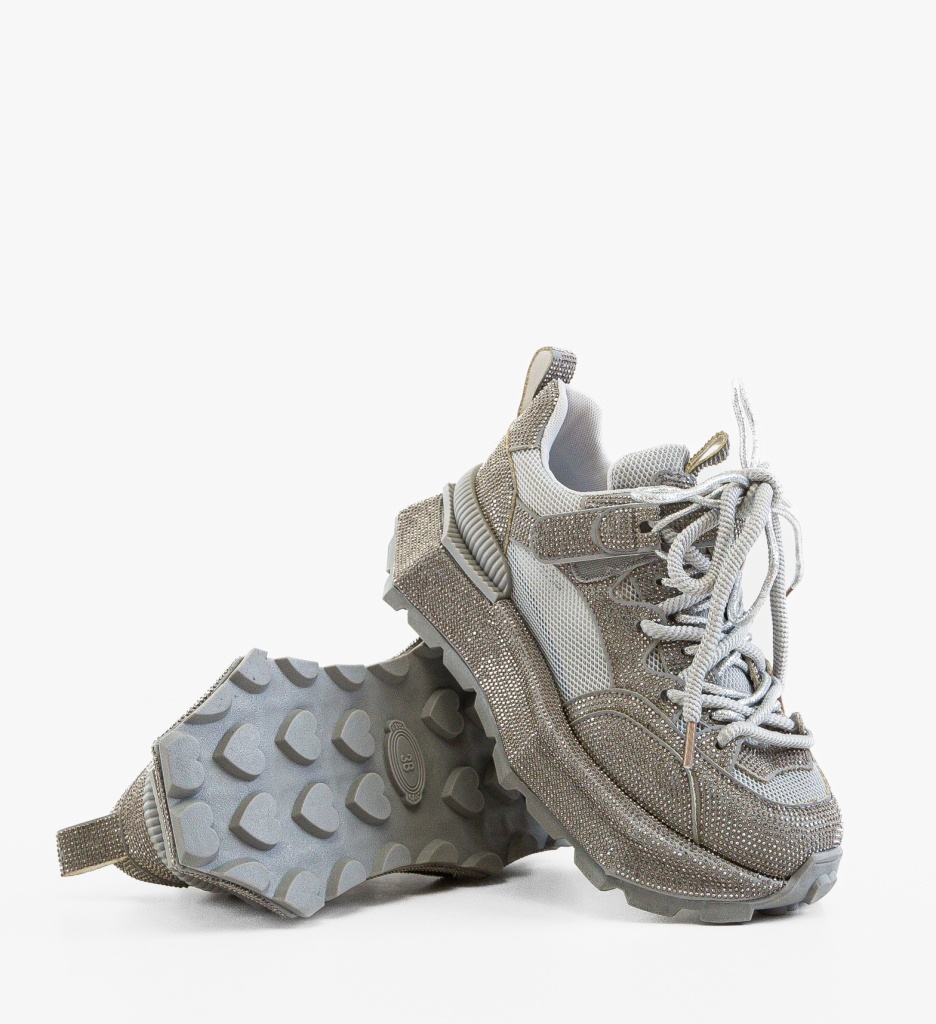 Sneakers Dama Kombat Gri - Stil și Confort - imagine 6