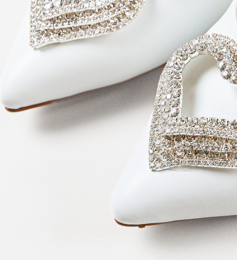 Pantofi cu Toc Darino Albi | Eleganță Asigurată - imagine 6