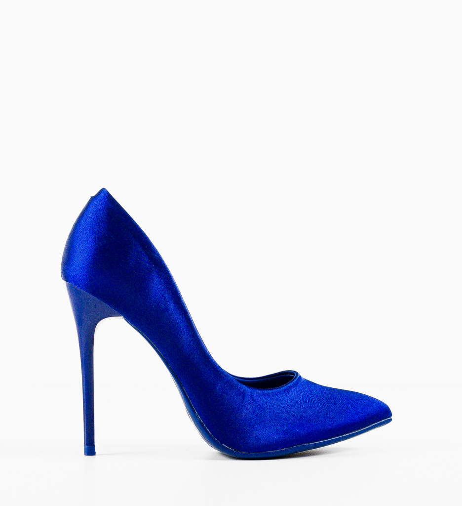 Pantofi Rodney Albastri | Toc Elegant pentru Ocazii - imagine 6