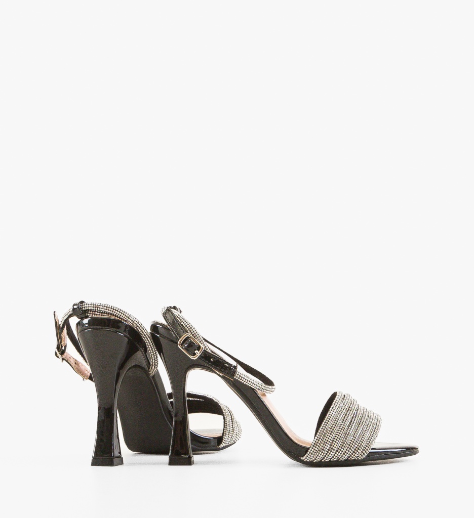 Sandale cu Toc Peggy Negre - Eleganță și Stil - imagine 3
