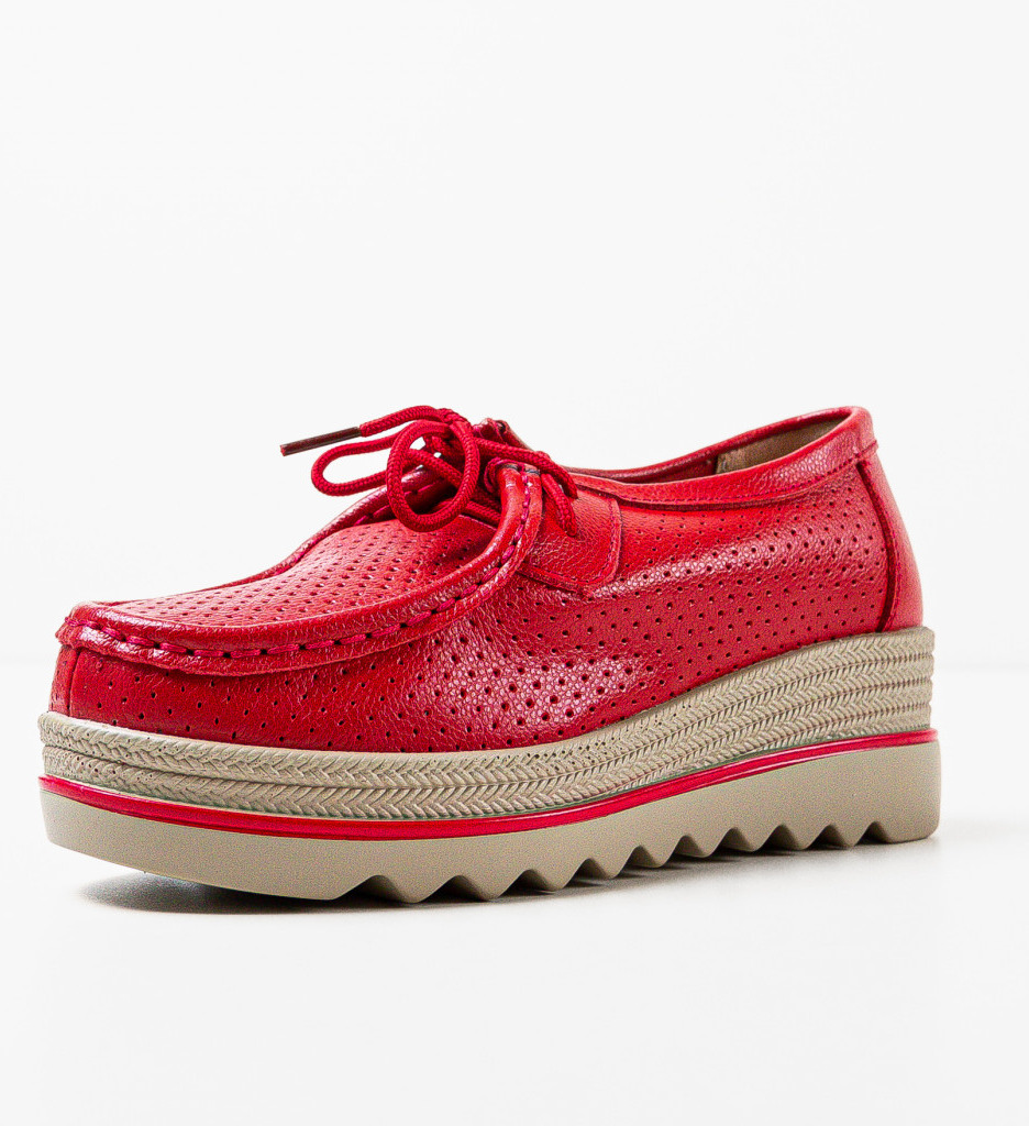 Pantofi Casual Dama Torinoz Rosii - Stil și Confort