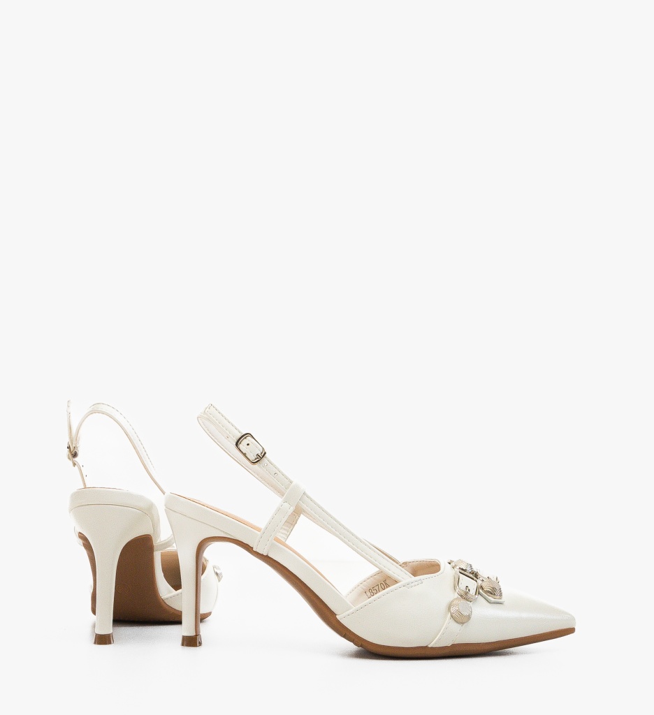 Pantofi Fleur Albi - Eleganță pentru Orice Ocazie - imagine 6