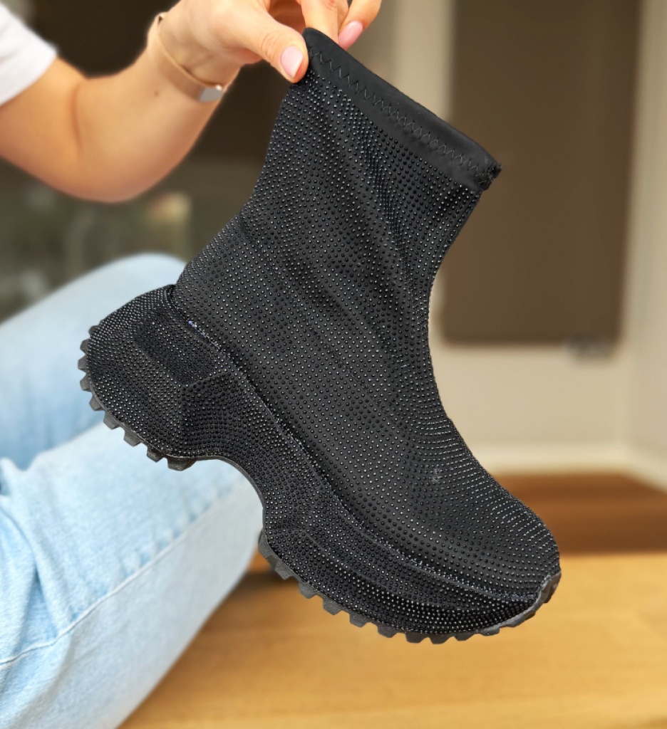 Sneakers Dama Ojjre Negri - Confort și Stil