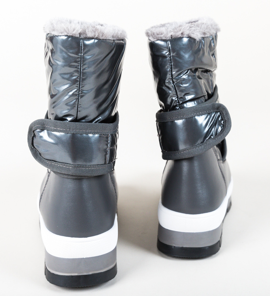 Cizme Tip Ug Sohaib Gri | Confort și Stil - imagine 4