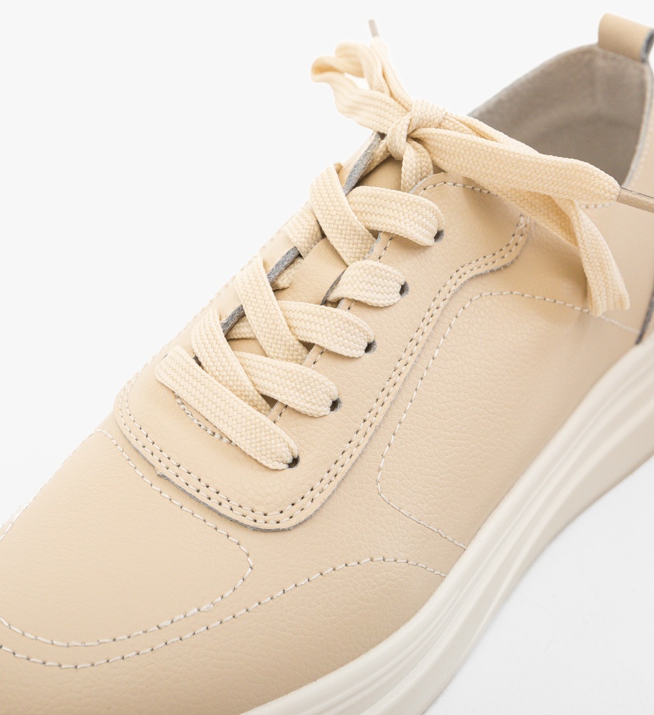 Sneakers Dama Haley Bej | Confort și Stil Urban - imagine 5