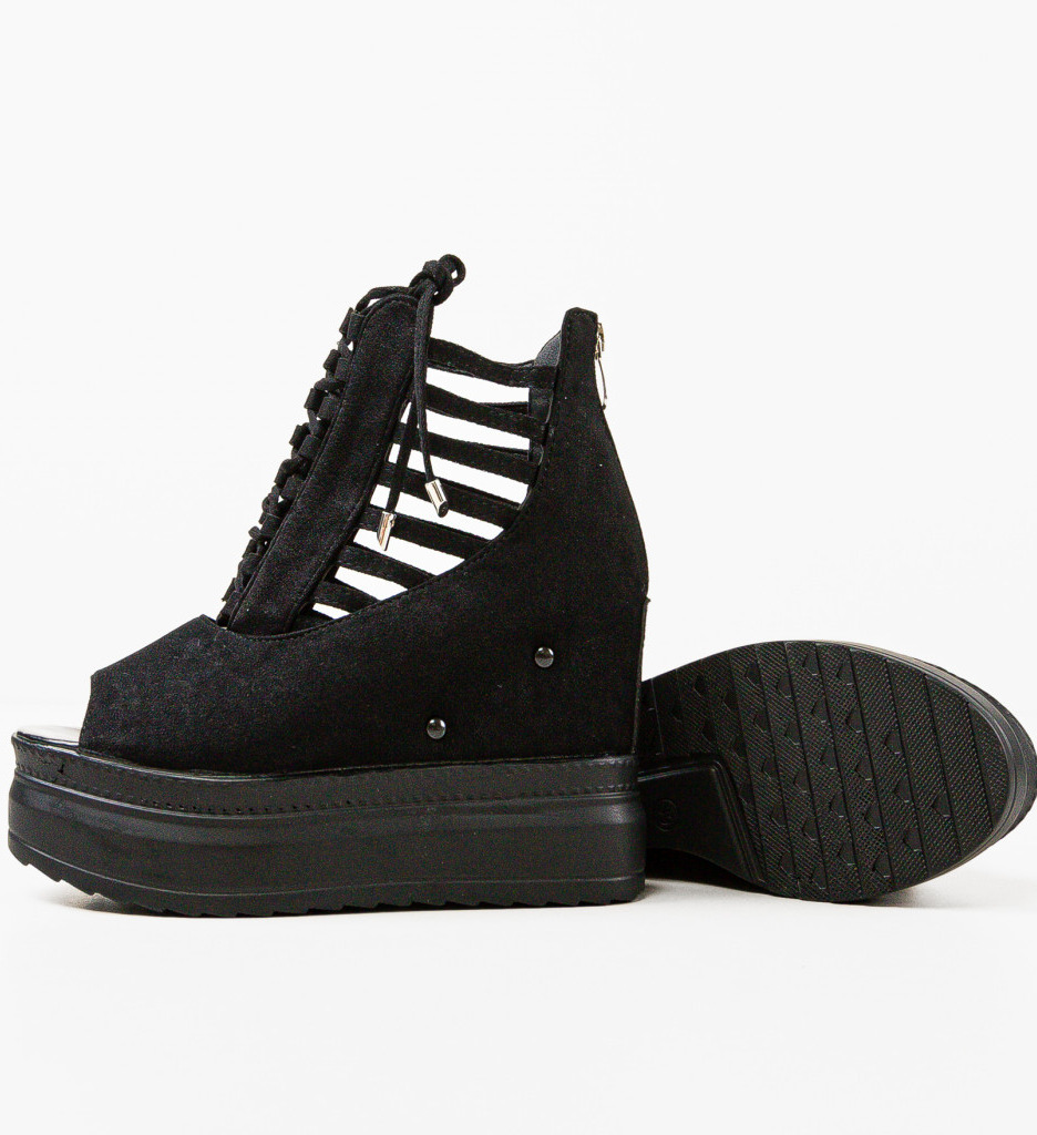 Platforme Dama Danyt Negre - Stil si Confort
