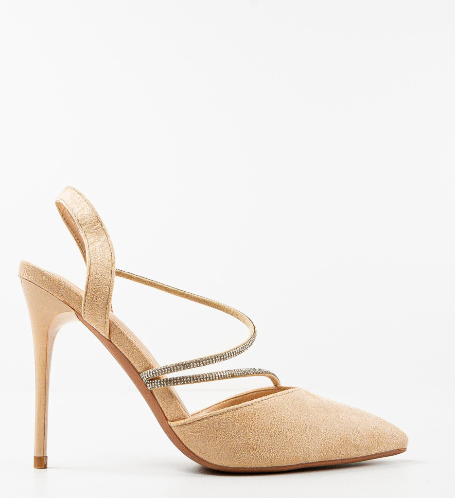 Pantofi cu Toc Tuay Bej - Eleganță și Stil - imagine 3