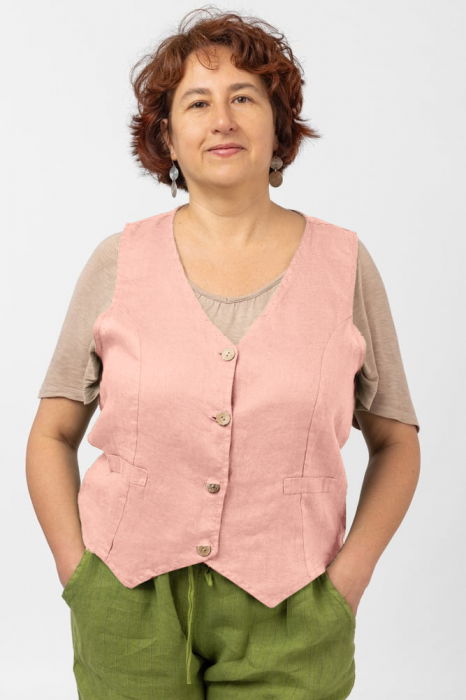 Vesta In Roz Trendy Shopika | Stil Asimetric
