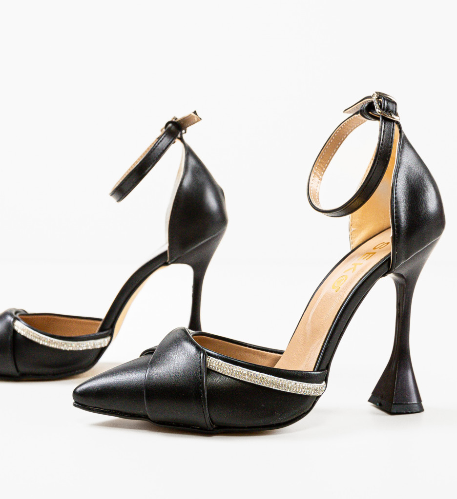 Pantofi Dama Dennedy Negri - Eleganță și Stil - imagine 5