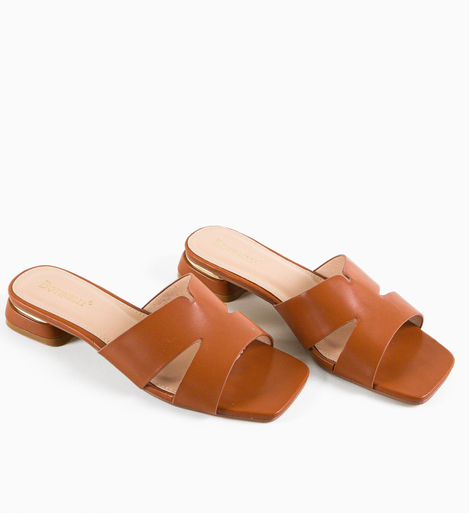 Papuci Dama Chandra Camel - Confort si Eleganta - imagine 10