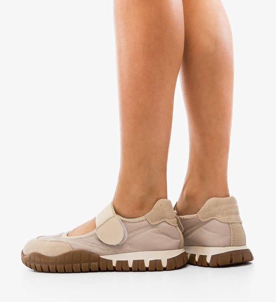Pantofi Casual Runny Bej - Confort și Stil - imagine 3