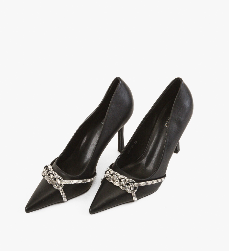 Pantofi Stiletto Abrams Negri - Eleganță Maximă - imagine 6