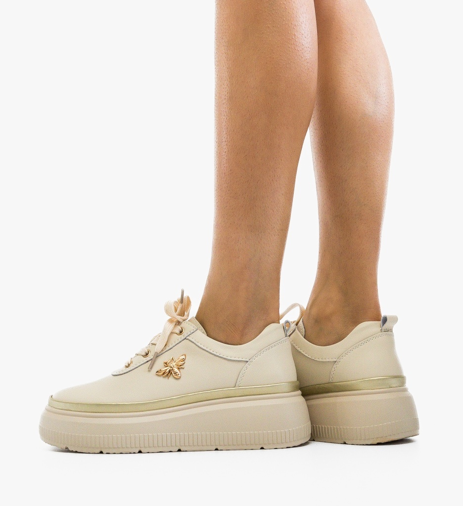Pantofi Casual Zumzy Bej | Confort și Stil Zilnic - imagine 5