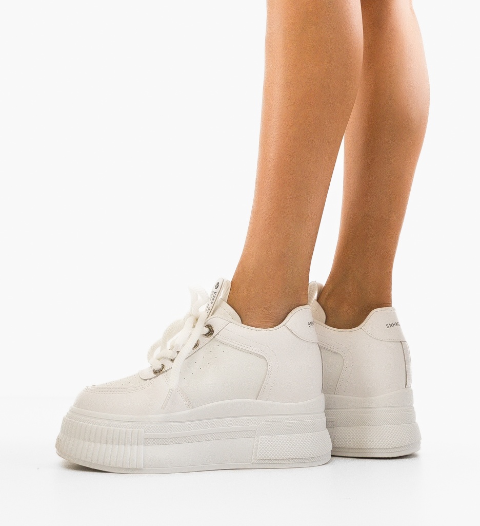 Sneakers Dama Shang Albi | Confort și Stil - imagine 2