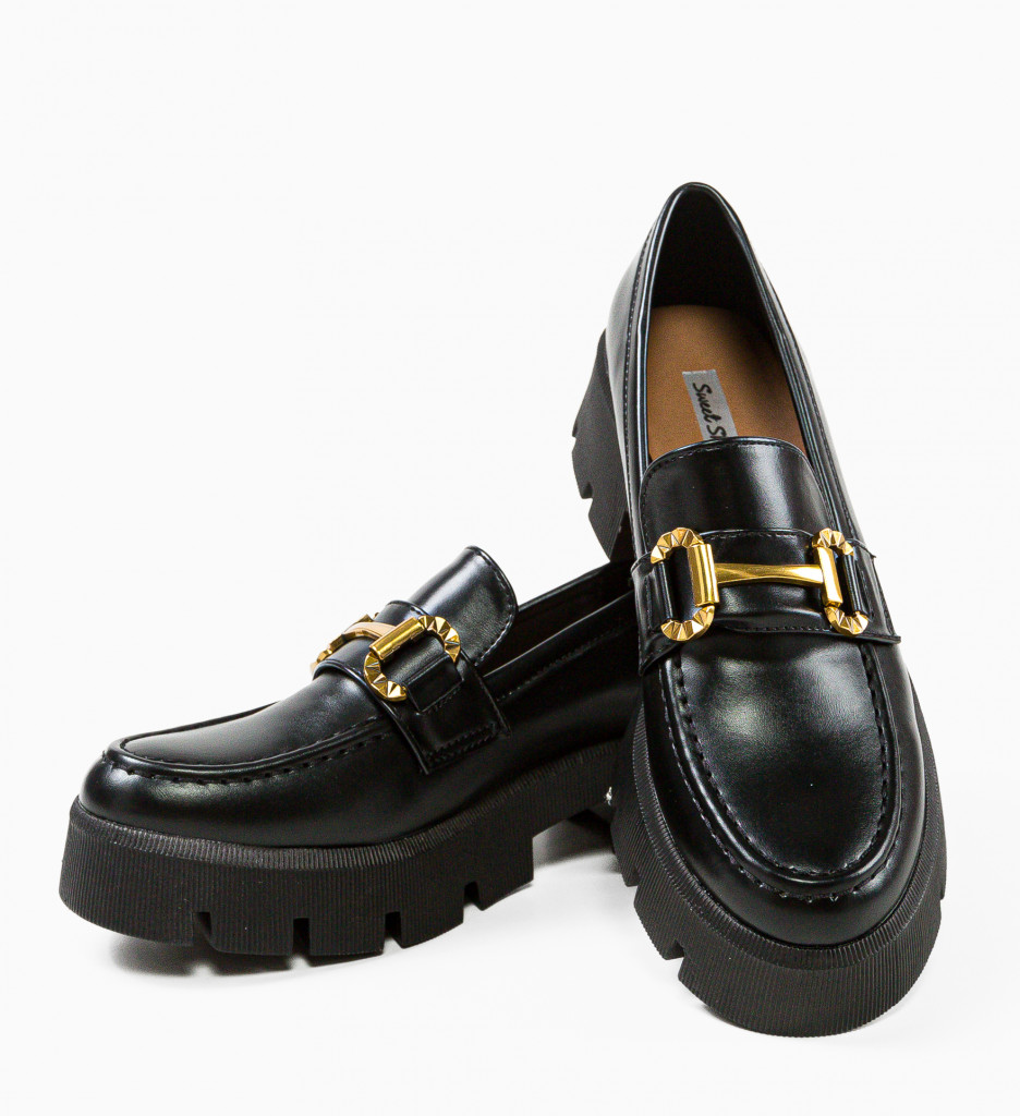 Pantofi Casual Spencer Negri - Confort & Stil - imagine 5