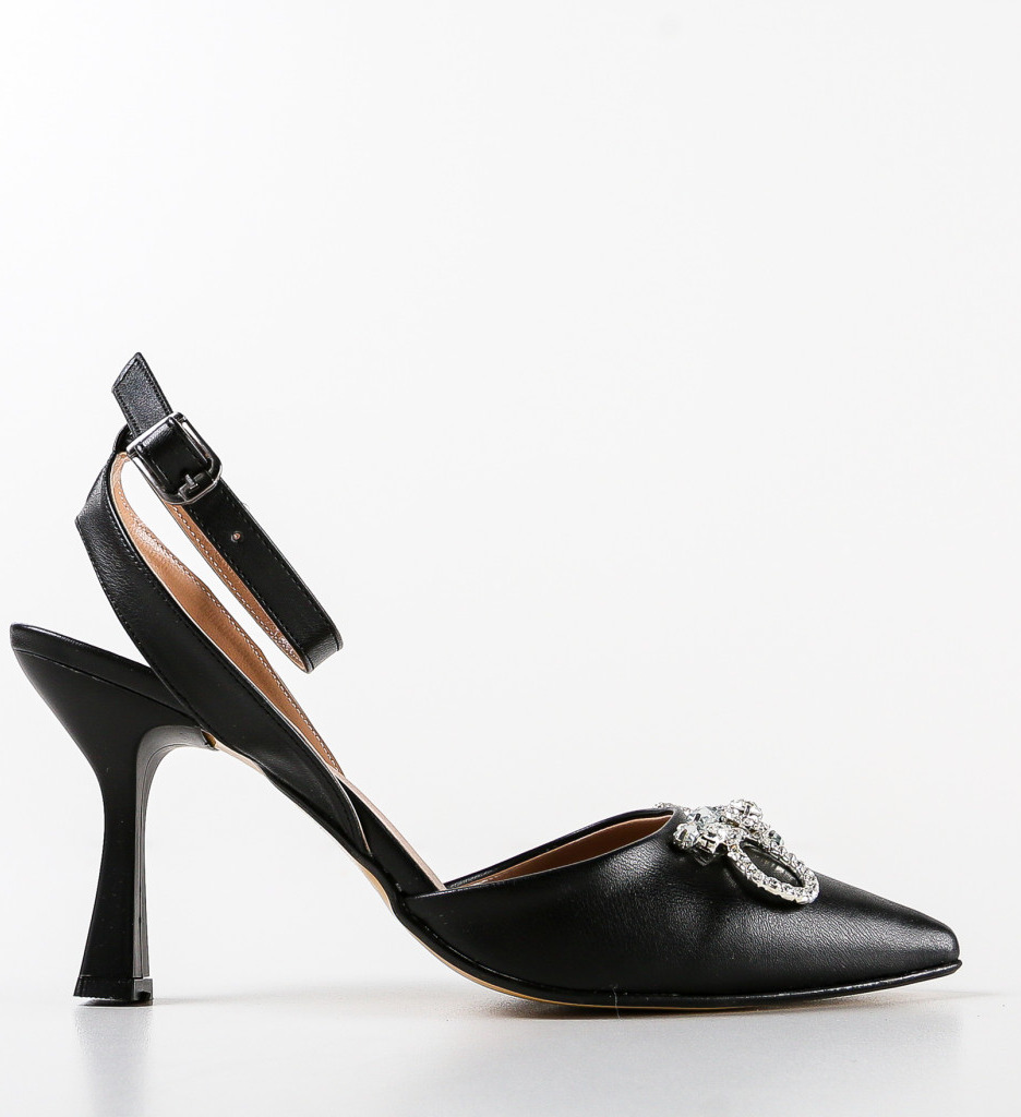 Pantofi cu Toc Darby Negri | Eleganță și Stil - imagine 4