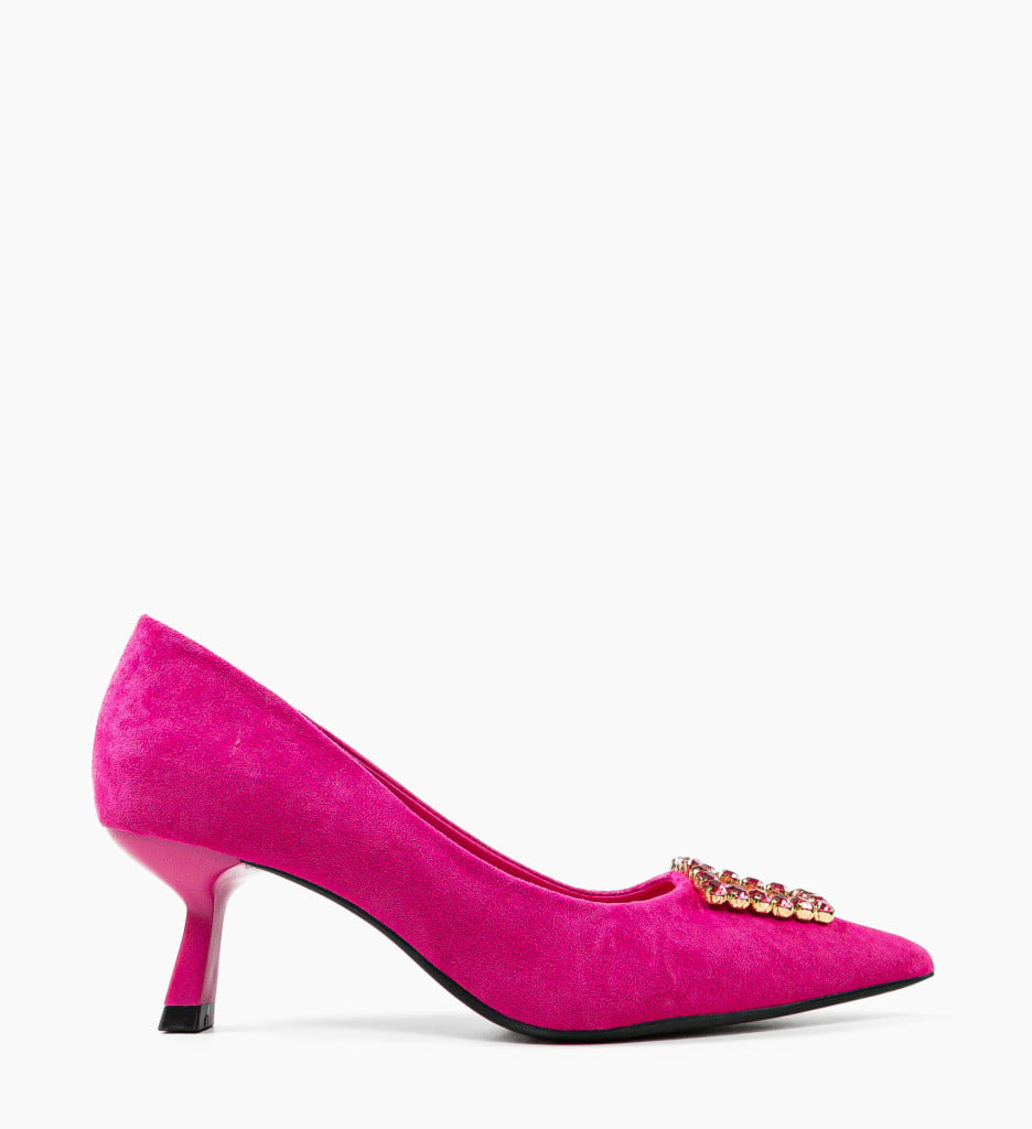 Pantofi Dama cu Toc Fuchsia | Eleganță și Stil - imagine 5