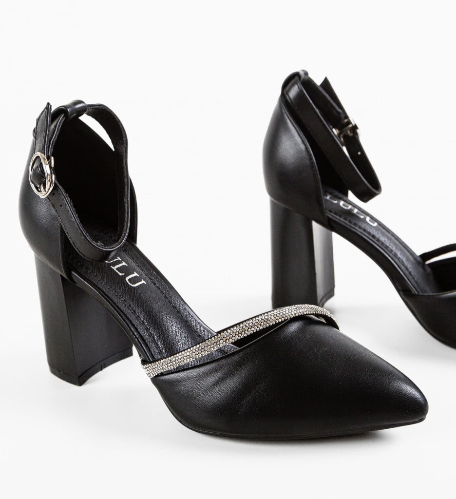 Pantofi cu Toc Dem Negri - Eleganța la Picior - imagine 10